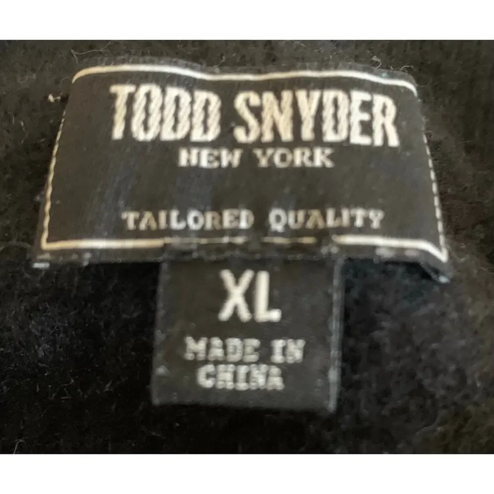 Todd Snyder Mens XL cashmere knit blend  1/4 zip pullover sweater.